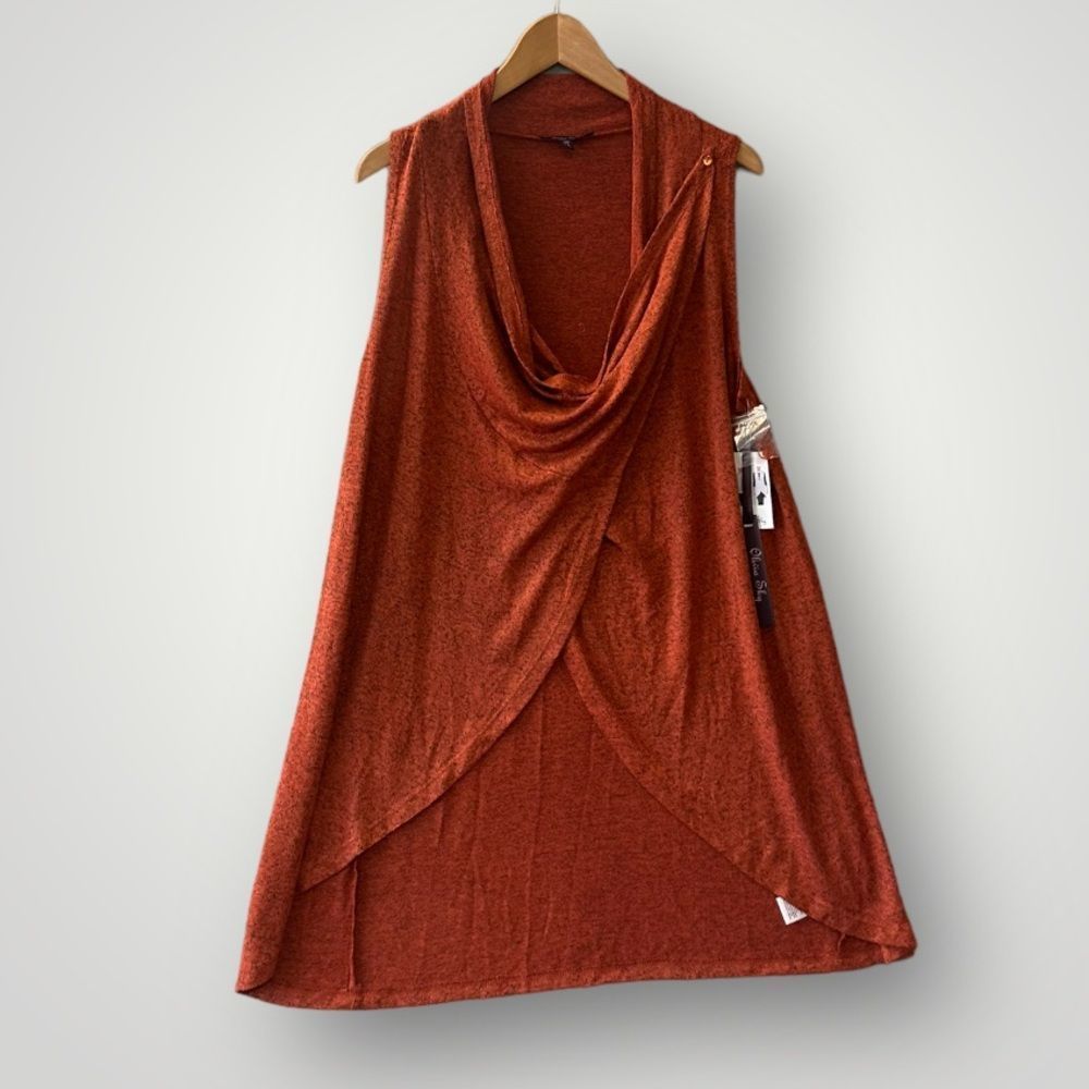 NWT Olivia Sky Vest Cover Up Poncho Women Size M